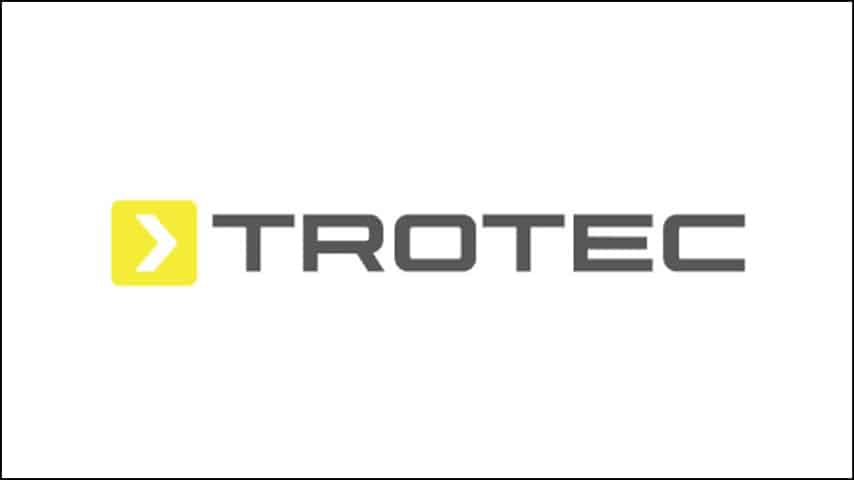Das Trotec Logo auf hellem Hintergrund