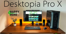 Ergotopia - Desktopia Pro X-im-Test-160-x-80-cm-Nussbaum -Höhenverstellbarer Schreibtisch