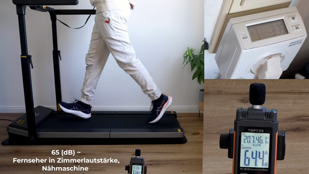 Lautstärke--und-Stromtest-des-WalkingPad-Z3-Hybrid-Plus