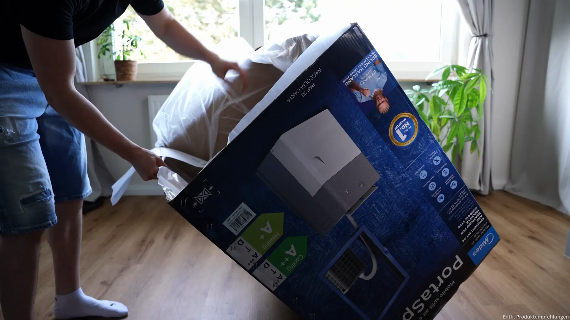 Midea PortaSplit Zubehör in der Verpackung