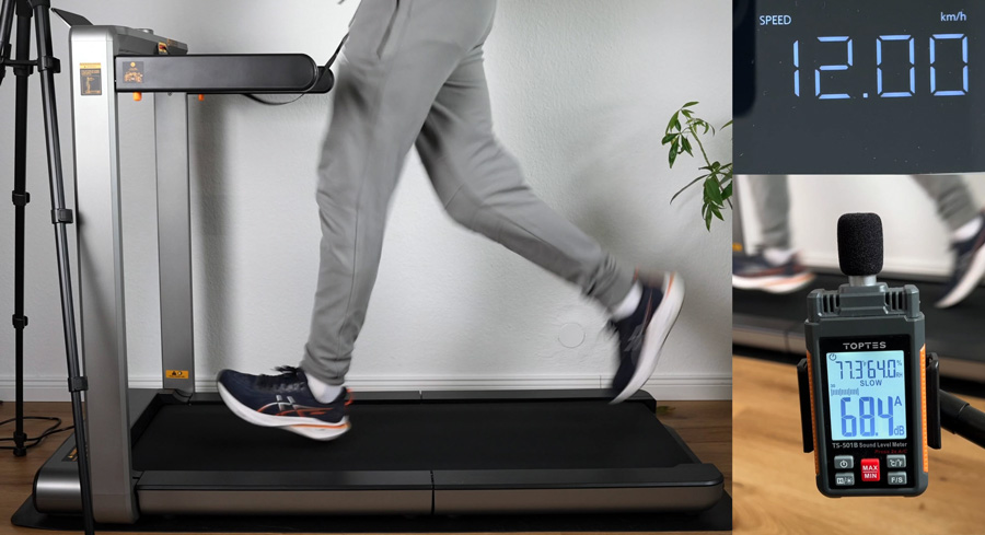 Walkingpad im Lautstaerketest