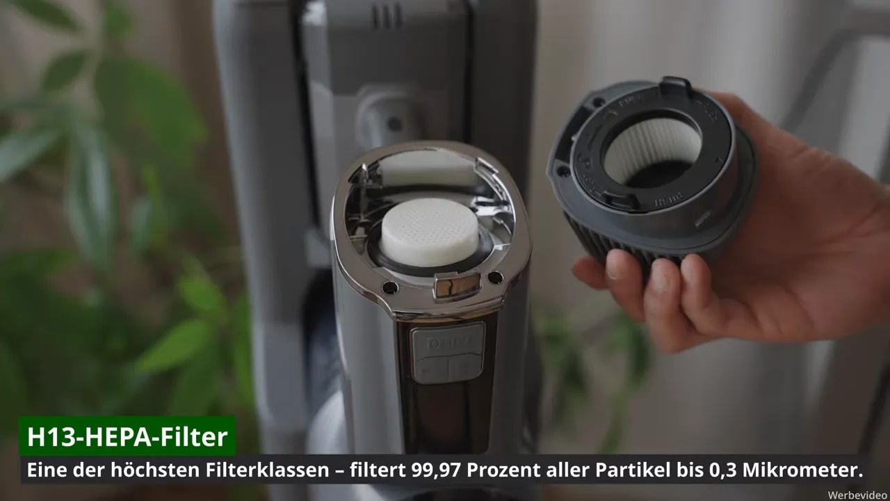 H13-HEPA-Filter und Gehäuseöffnung der Narwal 40 Station