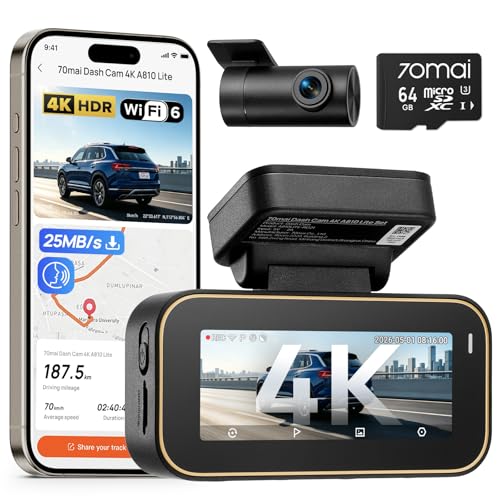 Dashcam für vorne und hinten: die Top 3 3 70mai A810 Lite