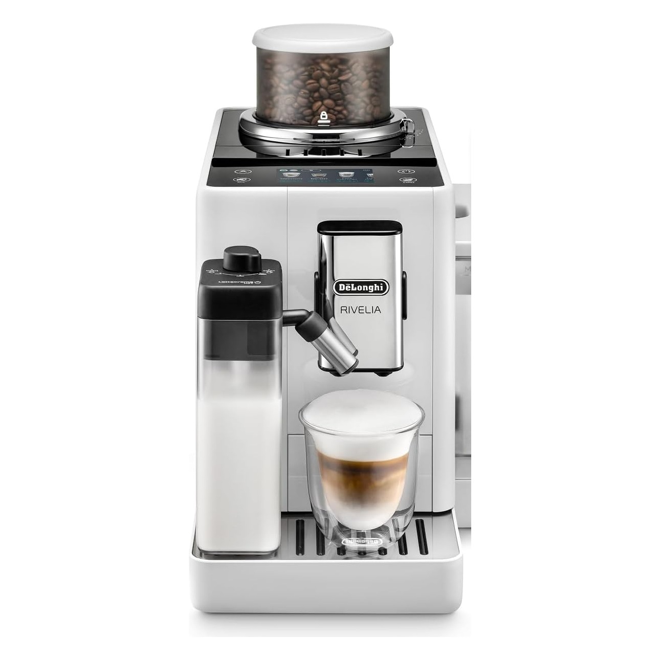 Kaffeevollautomat mit Display: die Top 3 2 De'Longhi Rivelia EXAM440.55.W