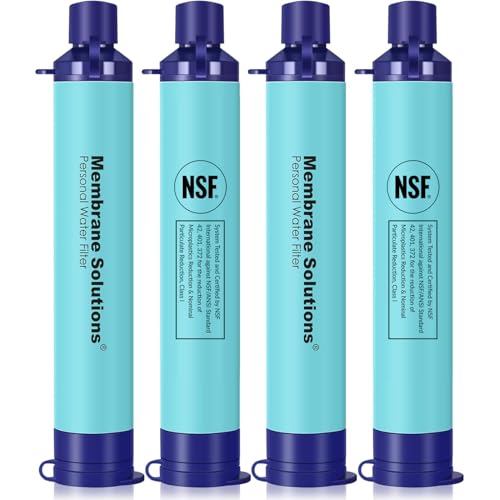 Outdoor-Wasserfilter: die Top 3 im Vergleich 1 Membrane Solutions Filter-Strohhalm (4 Stück)