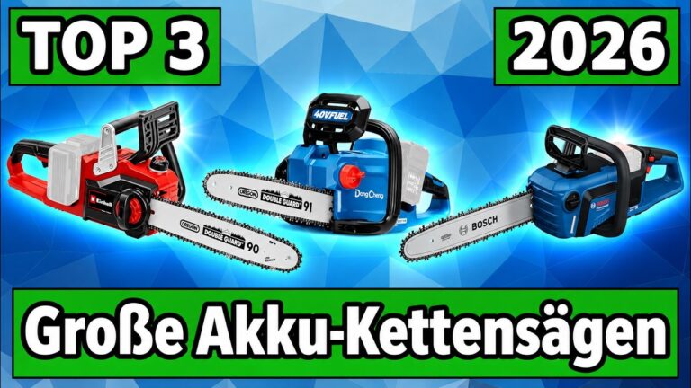 Große Akku-Kettensäge: die Top 3 im Vergleich 4 Große Akku-Kettensäge: die Top 3 im Vergleich