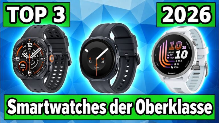 Smartwatch der Oberklasse: die Top 3 im Vergleich 8 Smartwatch der Oberklasse: die Top 3 im Vergleich