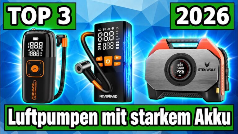 Luftpumpe mit großem Akku: die Top 3 im Vergleich 5 Luftpumpe mit großem Akku: die Top 3 im Vergleich