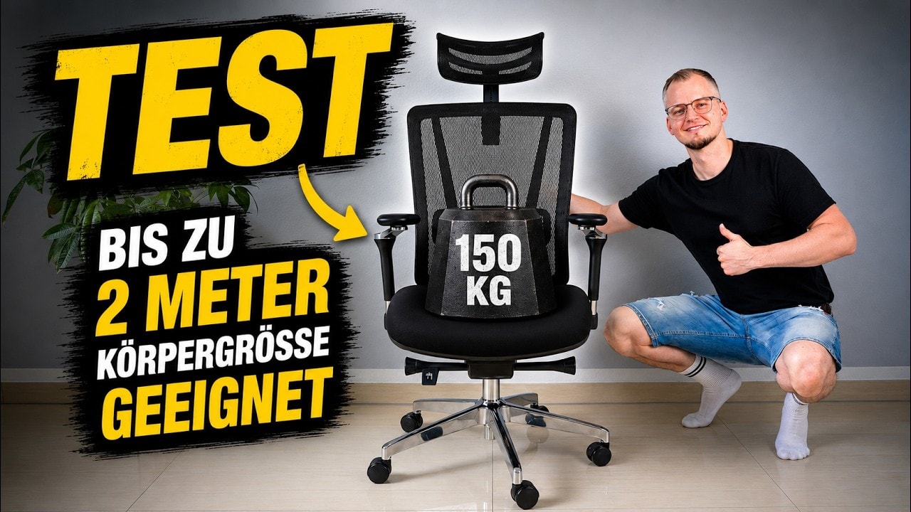 VALKENSTOL M8 Test: Bürostuhl für große & schwere Personen