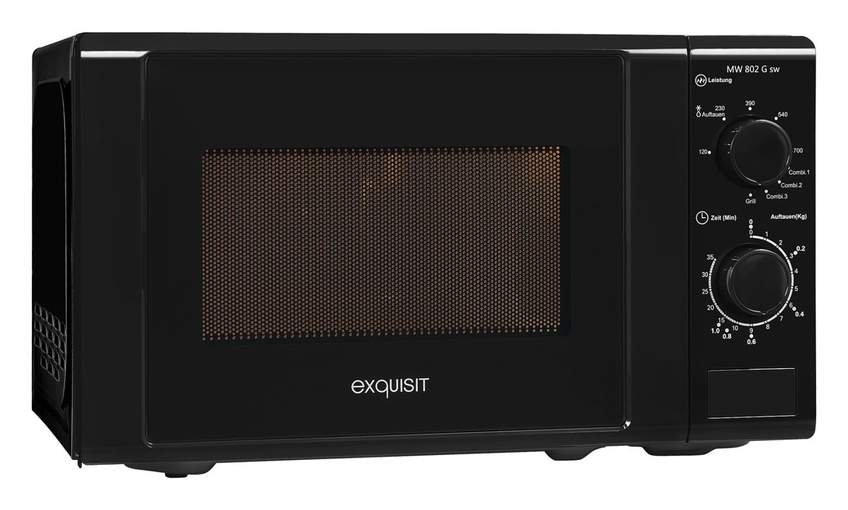 Günstige Grill-Mikrowelle: die Top 3 2 Exquisit MW 802 G sw