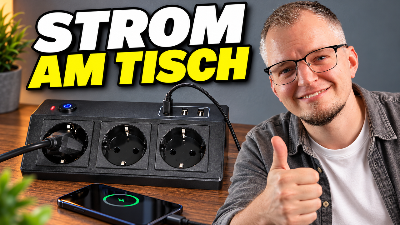 STGAROT Tischsteckdose: Titelbild des Videos (KI-generiert)