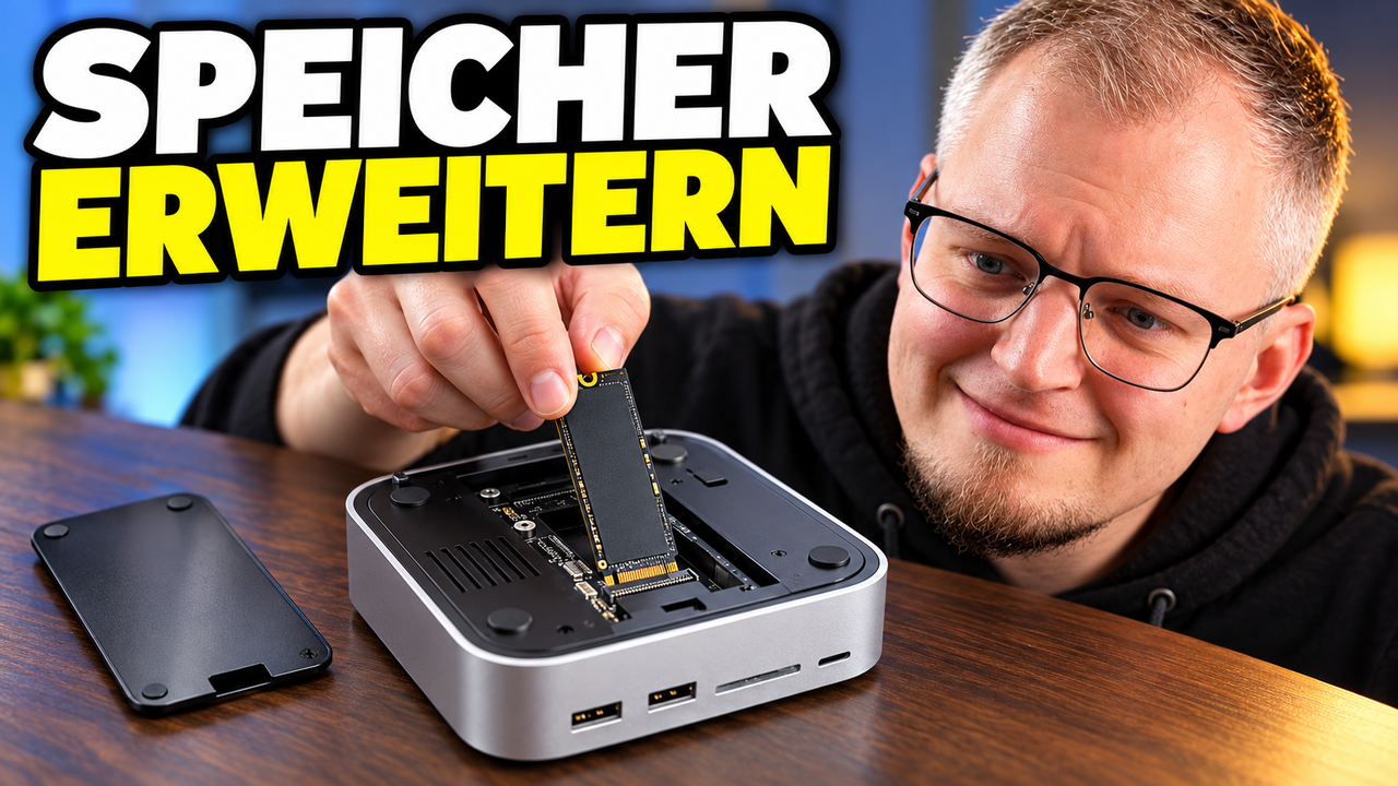 UGREEN Mac-mini-Dock mit SSD-Fach: Titelbild des Videos (KI-generiert)